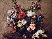Henri Fantin-Latour Latour Bouquet of Diverse Flowers china oil painting artist